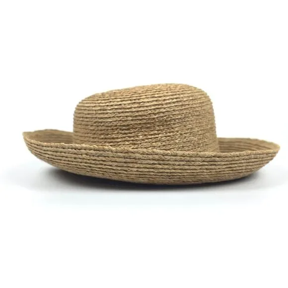 NEW Helen Kaminski Provence 12 Packable Raffia Hat Nougat Resort Minimal Boho - Picture 3 of 8